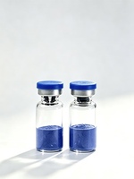 Poudre lyophilisée de GHK-CU (Copper GHK-CU) bleue 100 mg, pureté 99 %, ingrédient cosmétique