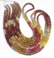 Collier de qualité supérieure en saphir naturel Tundra, pierres rondes de 3 mm, chaîne de 16 pouces avec chaîne supplémentaire en argent de 2 pouces et fermoir mousqueton