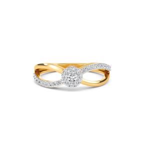 Anillo de Diamante Cultivado en Laboratorio Inspirado en el Infinito para Mujer, Diseño Moderno y Elegante, Regalo de Joyería Ética Perfecto para Ella - Product Image 1