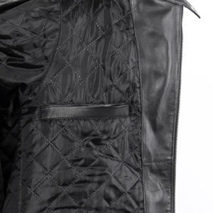 Chaqueta de cuero de calidad superior para hombre estilo con chaqueta de cuero de vaca 100% original a la venta - Product Image 4