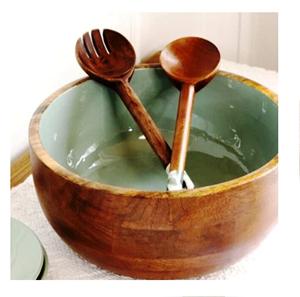 Tazón Grande de Madera de Acacia con Pedestal, Diseño Personalizado, Ecológico, Apto para Lavavajillas, Tazón Decorativo para Frutas, Fabricante Indio - Product Image 5