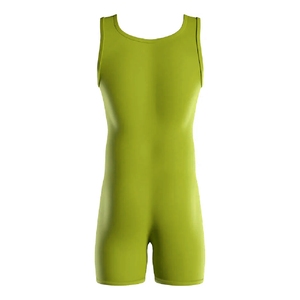 Combinaison de lutte personnalisée imprimée par sublimation, respirante, sans bretelles, en polyester et élasthanne, pour homme, avec logo et fermeture à pression - Product Image 3
