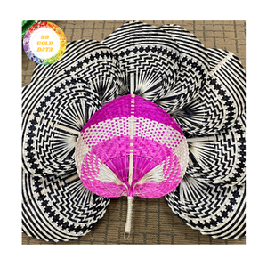 Abanico de bambú de origen vietnamita, respetuoso con el medio ambiente, con marco de bambú, panel de hojas para uso en eventos de boda y recuerdos de viaje a granel - Product Image 5