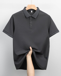 Chemise de golf en coton lavable de haute qualité 200 g/m², unie, anti-froissement, personnalisable, pour hommes, vêtements d'été - Product Image 4