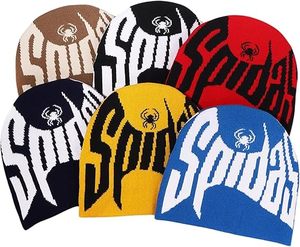 Bonnet en tricot marron avec motif graphique, broderie 3D, lettrage gothique audacieux, style Y2K, streetwear d'hiver, bonnet chaud et tendance, unisexe - Product Image 4