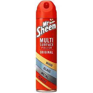 Mr Sheen Original 250ml Vaporisateur de polissage pour usage multi-surfaces Efficace sur le bois, le plastique, le verre, le métal - Nettoyant multi-usages - Product Image 1