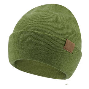 Gorros de Punto de Color Sólido de Primera Calidad, Estilo Urbano, Unisex, Impresión de Logotipo Personalizado, Impresión Digital Disponible, Todos los Colores y Tamaños Comunes - Product Image 1