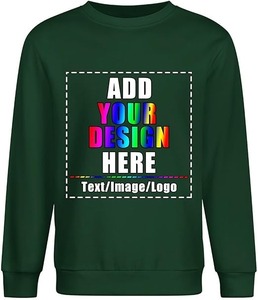 เสื้อสเวตเตอร์คอกลมปักลายสำหรับผู้ชายและผู้หญิงผ้าฟลีซไซส์ใหญ่พิเศษผ้าฝ้าย100% สำหรับฤดูหนาว - Product Image 4