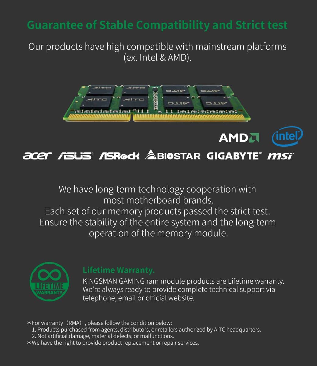 KINGSMAN GAMING 8GB DDR3 Low Voltage 1600MHz Memory Ram for Laptop|  Alibaba.com