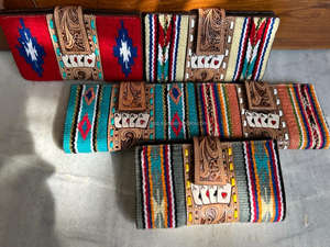 Aztèque Selle Couverture Portefeuille Embrayage Élégant Nouveau Design Portefeuille Multi Utilisations Unique Western Cuir Vente Chaude Portefeuilles Pour Femmes - Product Image 3