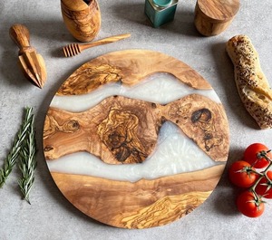 <b>Large</b> and stylish <b>marble</b> chopping board for food preparation with a beautiful handcrafted finished and smooth polished surface - Product Image 1