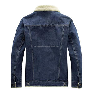 Veste en jean pour hommes vente en gros coupe régulière vestes en jean élégantes OEM respirantes de haute qualité avec couleur personnalisée pour les hommes - Product Image 3