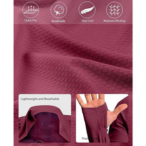 Sudaderas con capucha de lana de algodón 100% para hombre, suéter informal de secado rápido de manga larga sostenible para verano, sudaderas con capucha para hombre - Product Image 3