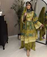 Service OEM quantité minimale de commande bas Tailles personnalisées Robes afghanes Kuchi afghanes Tenues de cérémonie et de fête Vêtements indiens et pakistanais respirants pour femmes