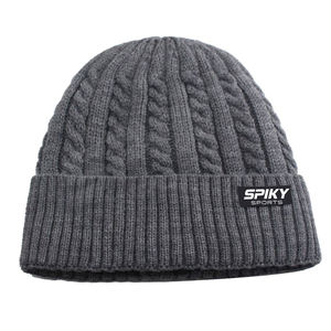 Gorro de punto con logotipo personalizado, gorro de calavera de invierno bordado OEM, gorro unisex al por mayor a granel - Product Image 2