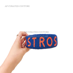 ที่คาดผมแฟชั่น2024ทำมือที่ร้อยลูกปัดที่คาดผมทีมกีฬา - Product Image 4