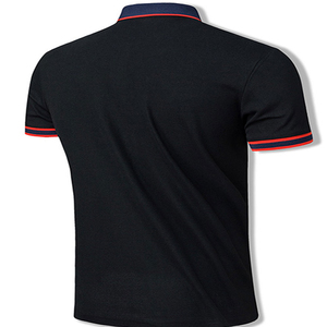 เสื้อยืดแขนสั้นผู้ชายผ้าฝ้ายถักสีพื้น 100% ระบายอากาศ แห้งเร็ว สกรีนโลโก้ตามสั่ง ขายดี - Product Image 6