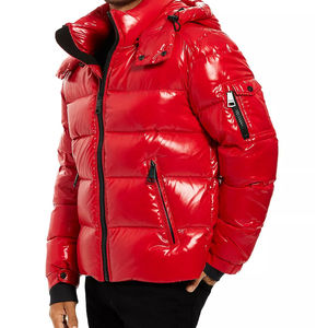 แจ็กเก็ตบุนวมสำหรับผู้ชาย, แจ็คเก็ตฤดูหนาวมีฮู้ดพิมพ์ลายสำหรับกลางแจ้งโลโก้แบบกำหนดเองกันน้ำขนาดพิเศษ - Product Image 6