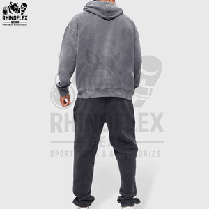 Nouveauté : Sweat à capuche en molleton délavé à l'acide, séchage rapide, grande taille, respirant, 100 % coton, fabriqué au Pakistan, en promotion - Product Image 6