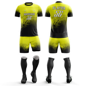 Servicio de OEM Venta caliente Sublimación Francia Fútbol Jersey Uniforme Fútbol Kit Personalizado Alta calidad Sublimado Fútbol Uniforme - Product Image 6