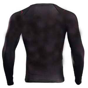 Maillot de bain Rash Guard imprimé respirant de haute qualité 2025 pour hommes adultes, idéal pour le Jiu Jitsu, le MMA et le BJJ (vente en gros) - Product Image 2