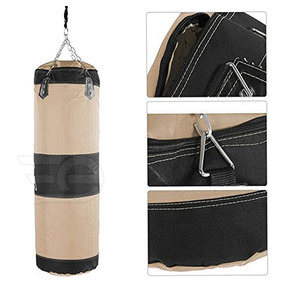 Sacs de frappe en cuir, remplis, durables, pour l'entraînement de boxe, MMA, fitness, gym, entraînement à domicile, équipement sportif - Product Image 5