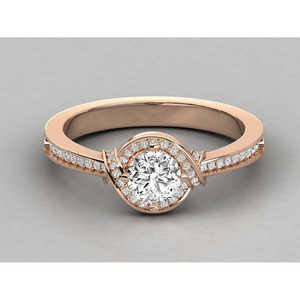 Bague solitaire en or 10 carats avec diamant - Product Image 6