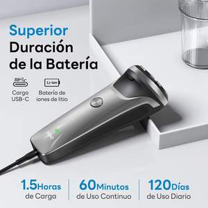 Rasoir électrique sans fil rotatif pour homme, étanche IPX7, pour usage humide et sec, interface en allemand - Product Image 5