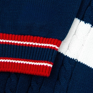 Jersey de punto de Howard University personalizado Unisex, suéter de invierno, logotipos bordados, patrón sólido, decoración de talla grande para hombres - Product Image 3