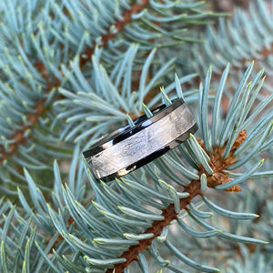 Men's Comfort Fit Damascus Steel Wedding <b>Band</b> Customizable Anniversary Engagement Ring with OEM Support for DIY Projects - Product Image 5