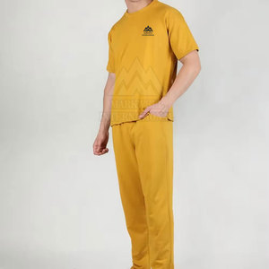 Conjunto de camiseta y pantalón ligero de venta directa de fábrica para hombre, ropa de verano transpirable, Conjunto de camiseta y pantalón de aspecto de alta moda - Product Image 4