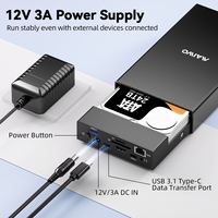 MAIWO Box Esterno in Alluminio USB 3.2 Gen2 per HDD SATA da 3.5 pollici, Hub USB Type-C 10Gbps con Lettore SD/TF e LAN 1000Mbps