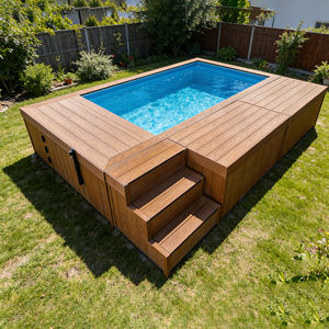 Équipements de piscine en Chine, jacuzzi en bois, spa, piscine à immersion, prix des piscines hors sol, petite piscine avec fenêtre en verre. - Product Image 5