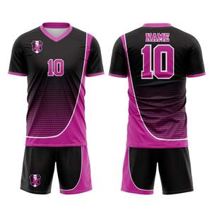 Nueva temporada, camisetas de equipo de fútbol azul, ropa deportiva de tela de secado rápido negro y amarillo, camiseta de fútbol, camiseta de fútbol - Product Image 1