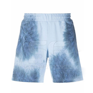 กางเกงขาสั้นลำลองผู้ชายมีสไตล์พร้อมสายรัดเอวยางยืดและกระเป๋าสำหรับสวมใส่ในฤดูร้อนกางเกงขาสั้นผ้าฝ้ายผสมลำลองสำหรับผู้ชาย - Product Image 1