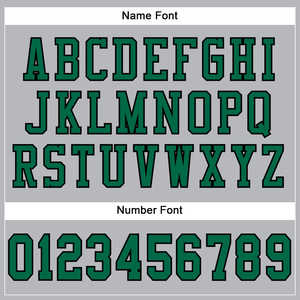 Wholesale Custom Printing Grey Kelly <b>Green</b> Black <b>Mesh</b> Authentic Football Jersey Breathable Quick Dry American Football Jersey - Product Image 4