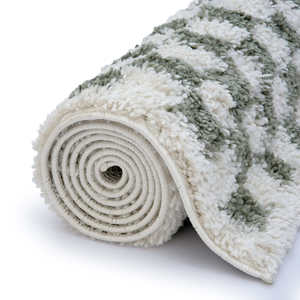 Netline Home Moodi Shaggy Green Rectangular Polyester <b>Rug</b> for Living Room Bedroom <b>Hallway</b> - Product Image 6