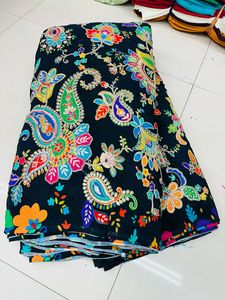 Ropa más vendida Ocasión especial Posición Impresión Trabajo Material de tela Trabajo de crepé natural puro - Product Image 5