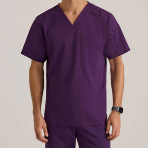 Juego de exfoliantes médicos unisex con estilo personalizado para profesionales de la salud, uniformes hospitalarios de verano - Product Image 1