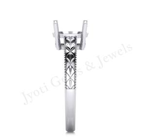 Lunette en argent sterling 925 personnalisée pierre de montage plaqué or cadeau d'anniversaire élevé pour les femmes lunette pré-entaillée cadeau exportation - Product Image 6