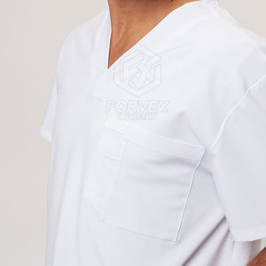 Ensemble de blouses médicales modernes de style nouveau avec tissu en toile extensible, design écologique et léger, look professionnel propre - Product Image 5