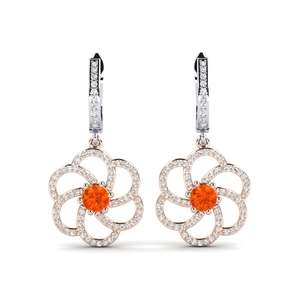 ต่างหูห้อยทรงพีระมิด 6x9 มม. ทำจากหินควอตซ์สีฟ้าสดใส ประดับเงินสเตอร์ลิงสไตล์วินเทจ ได้รับการรับรองจาก IGI เหมาะสำหรับเป็นของขวัญงานหมั้นหรืองานแต่งงาน - Product Image 5