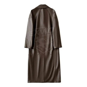 Vêtements d'extérieur de haute qualité, manteaux en cuir à manches longues pour hommes, service personnalisé OEM, manteau en cuir - Product Image 2