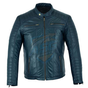 Chaqueta de Cuero de Invierno de Diseño Personalizado, Chaqueta de Cuero de Invierno para Hombre de Color Sólido, Chaqueta de Cuero de Invierno para Hombre Estilo Urbano - Product Image 1