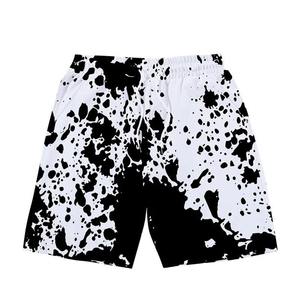 กางเกงขาสั้นผ้าโพลีเอสเตอร์สำหรับผู้ชายกางเกงขาสั้นผ้าฝ้ายโพลีเอสเตอร์แบบยืดได้สำหรับกลางแจ้ง100% ผ้าไม่ทอย้อมสีธรรมดาพิมพ์โลโก้ได้ตามต้องการ - Product Image 6