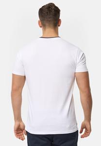 Surdimensionné Acide Lavé Goutte Épaule Blanc Streetwear Lourd Solide 100% coton T-shirt pour hommes - Product Image 5