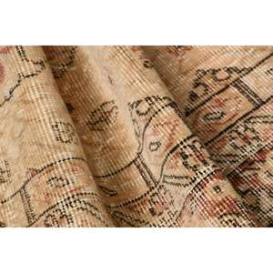 Alfombra Turca Vintage Pequeña de 1.5x2.6 pies, Alfombra de Lana Marrón - Product Image 5