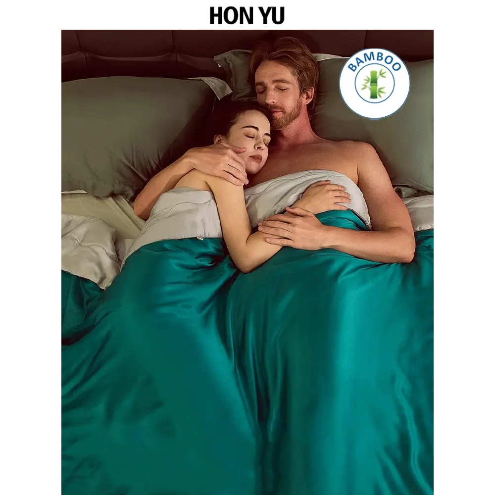 Colección refrescante-Edredón de ropa de cama ligero Tamaño personalizado Edredón de bambú refrescante transpirable suave para durmientes calientes
