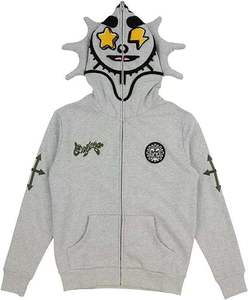 เสื้อฮู้ดผ้าฝ้าย Y2k โอเวอร์ไซส์แบบลำลองสำหรับฤดูหนาวโลโก้ออกแบบได้ตามต้องการ - Product Image 1