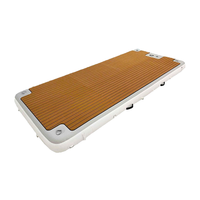 Yacht aquatique Air Mat Island Ponton Plate-forme de natation gonflable flottante Dock